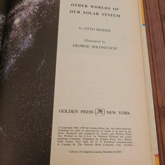 Vintage The Moon/Planets Golden Knowledge of Library Books - 2 - Picture 11 of 14